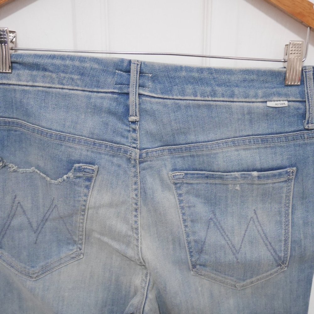 MOTHER Denim High-Waist Looker Ankle Fray Skinny - Picture 5 of 6